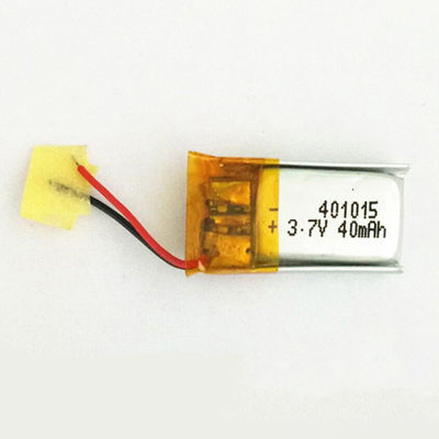 klein polymeer 3,7 V-batterij 401015 van batterijli de Batterij van 25mAh Lipo