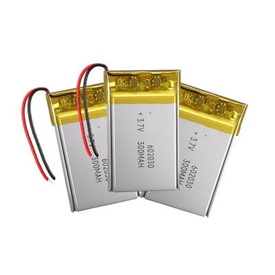 300mAh Li-polymerbatterij 3.7 V kortsluitingsbescherming