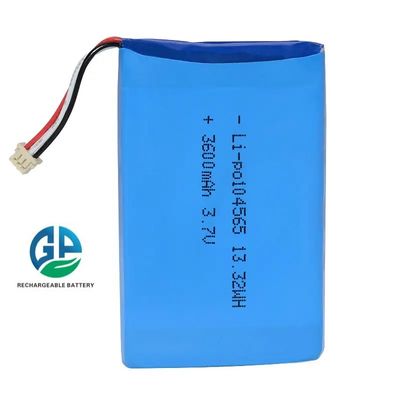 104565 3,7v 3600mah Li-polymerbatterij voor elektronica