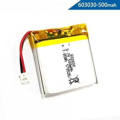 Navulbare UN38.3 603030 3,7 V 500mah Li Polymer Battery