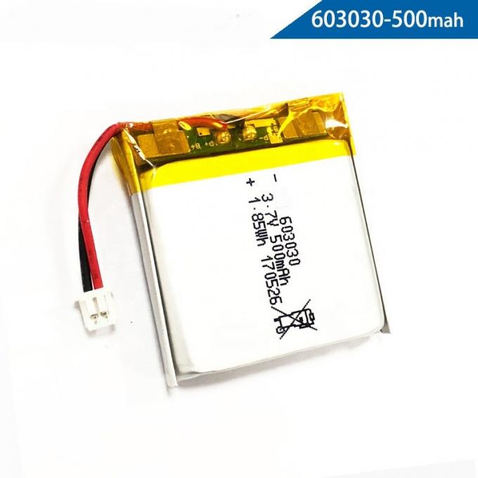 Navulbare UN38.3 603030 3,7 V 500mah Li Polymer Battery