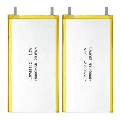Ion Rechargeable Lipo Lithium Polymer-Batterijcel 3.7V 8000mAh
