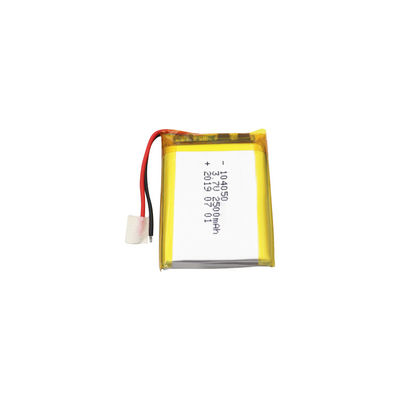 Kc-de Batterij van het Lithiumpolymeer pakt 104050 2.5Ah-Polymeer Li Ion Battery 3,7 in V