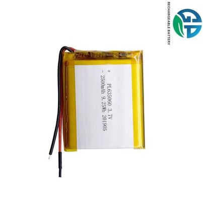 Warm draagbare Lithium Polymer Battery 635060 2500mAh Oplaadbare Lipo Battery 3.7 V