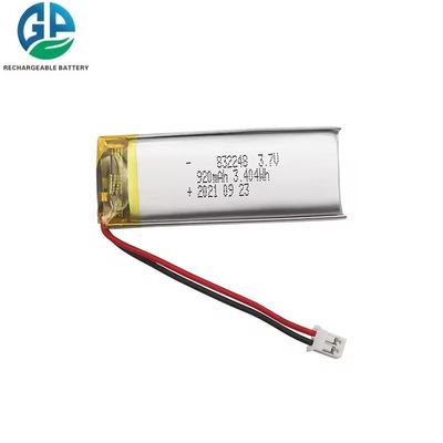CB IEC62133 Goedgekeurde oplaadbare batterij 832248 920mAh 3,7V KC-certificaat