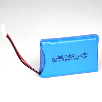 Lipobatterij 7,4 het Lithiumpolymeer 503759 van V 1000mah Batterijpak