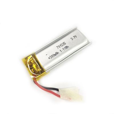 kopen IEC62133/KC Goedgekeurde 3,7V Li-polymerbatterij 300mAh Capaciteit 7*15*35mm Grootte Lipo-batterij online vervaardiging