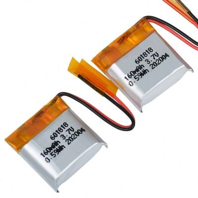 buy Kleine maat 601818 3.7V 160mAh Lithium-polymerbatterij met 500 cycli voor digitale apparaten online vervaardiging