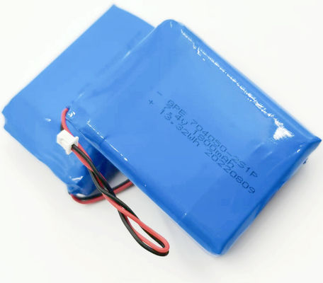 kopen 704050 7,4V 1800mAh 500 keer Cyclus Leven Custom Lithium Polymer Battery Pack voor detectieapparaat online vervaardiging