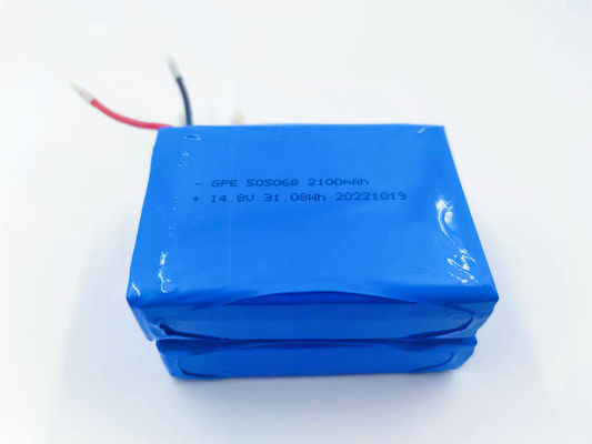 kopen 14,8 V 2100 mAh 4S1P lithium-polymeer batterijpakket voor detector met een levensduur van 500 cycli online vervaardiging