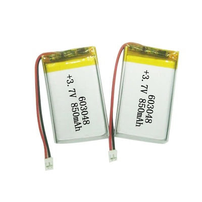 kopen 603048 3.7V 850mAh KC IEC62133 Goedgekeurde lithium-polymerbatterij met 500+ cycli online vervaardiging