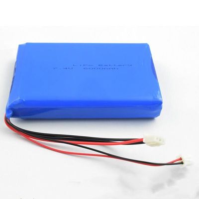 kopen IEC62133 KC gecertificeerd 7.4V 6000mAh Lithium Polymer Battery Pack voor schoonheidsapparaat online vervaardiging
