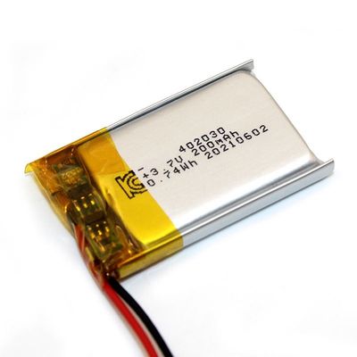 kopen 402030 Verklaarde het Lithiumbatterij Navulbaar kc UN38.3 van 3.7v 200mAh online manufacture