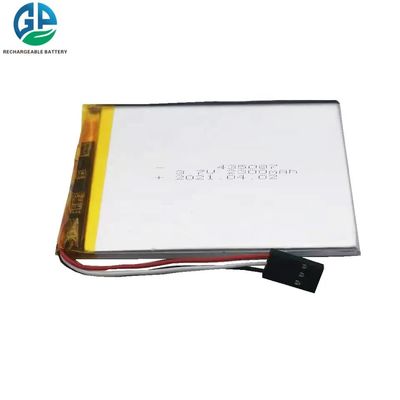 kopen 3.7V 2300mAh Lipo-batterij ISO9001 Gecertificeerd met 500 cyclusduur Lithium Polymer oplaadbare batterij online vervaardiging