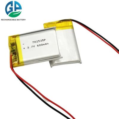buy 702535 600mAh 3.7V kleine lithium-polymerbatterij oplaadbare LiPo-batterij met KC-opslag online vervaardiging