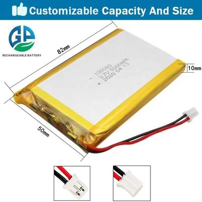 kopen De Douane van IEC62133 105080 2P Li Polymer Rechargeable Lipo Battery 3.7V 10000mAh online manufacture