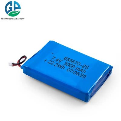kopen 3.7v Li-polymerbatterij 3000mah Strombron Overlaadbescherming online manufacture