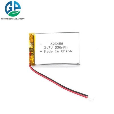 buy 323450 Oplaadbare Lithium Polymer Battery 550mAh 3.7V KC IEC62133 Goedgekeurde Lipo Battery Pack online vervaardiging