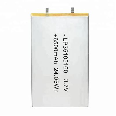 kopen Oplaadbare Lp35105160 Lithium Polymer Battery Pack 6500mah 3.7v online manufacture