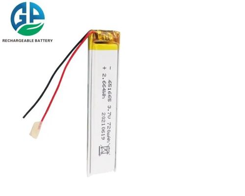 kopen Oplaadbare 651665 Lithium Polymer Battery Pack 720mah 3.7v online manufacture