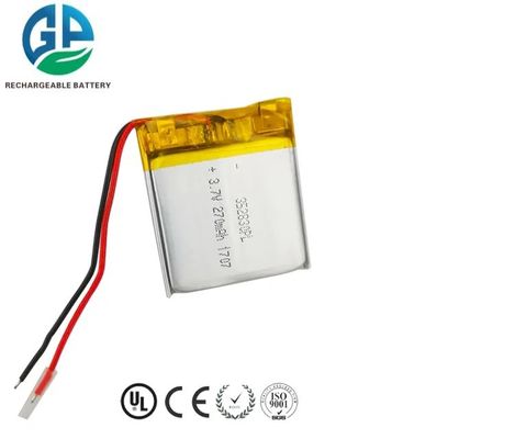 buy 3.7V 270mAh KC IEC62133 Goedgekeurd Lithium Polymer Battery Pack Oplaadbare LiPo-batterij online vervaardiging