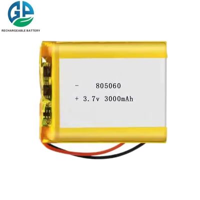kopen Hoogtemperatuur KC oplaadbare Lipo 805060 3.7v 3000mah Lipo-batterijen Op maat gemaakte hoge capaciteit lithiumbatterijen online manufacture