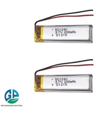 kopen Kleine 3,7 Volt 501240 200mah Li-polymerbatterij voor elektronisch speelgoed online manufacture