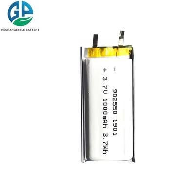 buy KC IEC62133 Gecertificeerd 1000mAh 902550 Lithiumpolymerbatterij Oplaadbare Li-polymerbatterij online vervaardiging