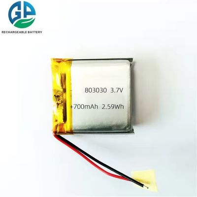 buy Hoogcapaciteit 700mAh 3,7V Li-polymerbatterij met 500 cycli voor digitale producten online vervaardiging