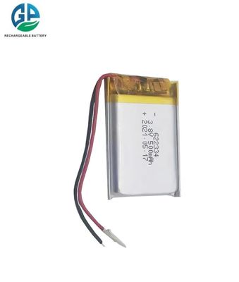 kopen KC CB IEC62133 Goedgekeurde 3.8V 500mAh Lithium Polymer Lipo oplaadbare batterij voor schoonheidsapparatuur online manufacture