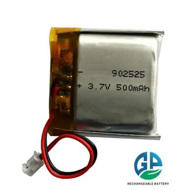 buy KC CB IEC62133 Goedgekeurd 500mAh 902525 Lithium Polymer Battery Oplaadbare LiPo-batterij voor schoonheidsapparaten online vervaardiging