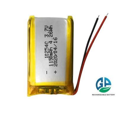kopen Lithiumpolymerbatterij Hoog vermogen 102540 Hoogwaardige Mini oplaadbare Lipo-batterij Certificering goedgekeurd 3.7v 1150mAh online manufacture