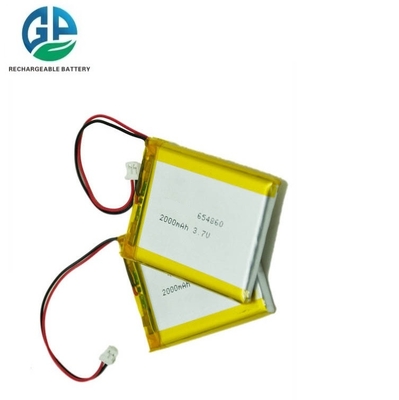 kopen Hoogwaardige milieuvriendelijke lithium-ion-polymerbatterij Hoogwaardige oplaadbare Lipo-batterij 654860 655060 3.7v 2000mAh polymer Li-ion-batterijcel online manufacture
