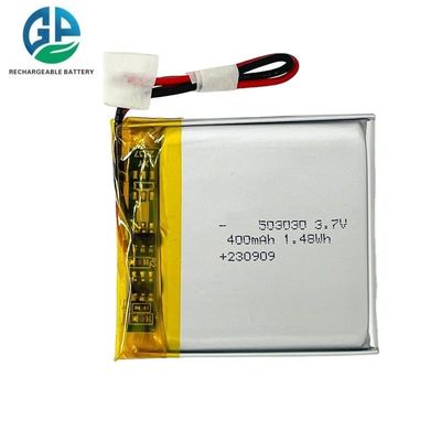 kopen High Capacity Li Ion Polymer Battery Pack 503030 400mah Lipo Battery for Smart Watch KC Certificated Lithium Battery 503030 online manufacture