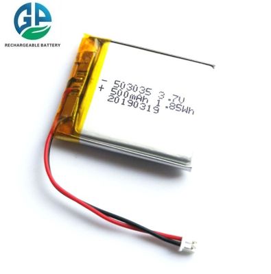 kopen KC Approved 503035 Lipo Battery 3.7V 500mAh Lithium Polymer Rechargeable Battery for Beauty Devices online manufacture