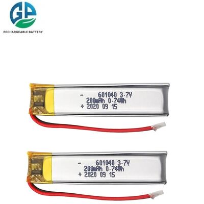 kopen KC Oplaadbare 601040 200mAh 3.7V Fabriek Groothandel Oplaadbare Lihitum Polymer Battery Cell online manufacture