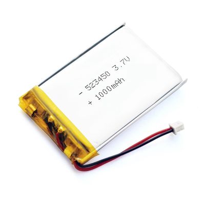 kopen UN38.3 Gecertificeerde 3.7V 1000mAh Lithium Polymeer LiPo Oplaadbare Batterij voor Monitorapparaten online vervaardiging