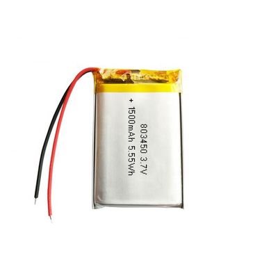 kopen 803450 Lipo-batterij 3.7V 1500mAh met 500 cyclusduur Oplaadbare lithium-polymerbatterij online vervaardiging