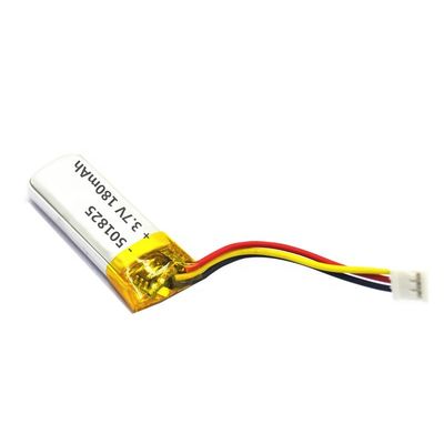 kopen RoHS-gecertificeerde 3,7V 180mAh Lithium-polymerbatterij met 500 cycli voor Bluetooth-luidsprekers online vervaardiging