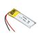 401030 Navulbare 3.7V Li Polymer Battery 80mAh voor Smartcards