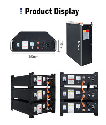 51.2V 6000 cycli LiFePO4 zonne-energieopslagbatterij met rack-mount ontwerp