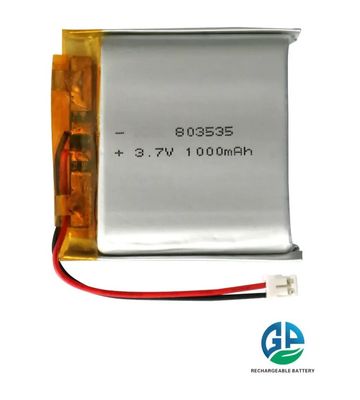Het Polymeerbatterij 1000mah 803535 Lipo-Cel 10c van het RoHSkc 3.7v Lithium