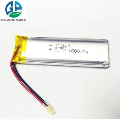 Navulbare de Batterijcellen van het het Lithiumpolymeer van kc 1600mAh 102070 3.7v