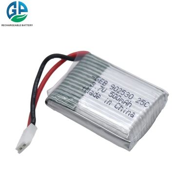 Van het het Lithiumpolymeer van Ce kc de Batterijpak Navulbare 902530 500mAh 3.7V 25C
