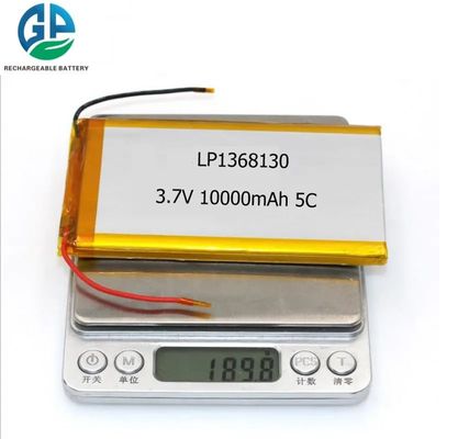 1368130 Navulbare de Batterijcel van het het Lithiumpolymeer van 3.7v 10Ah 10000mah