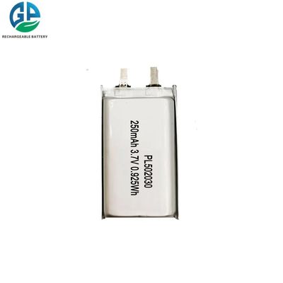 502030 van het de Machtspak 250mAh 3.7v van de Lithiumbatterij van het het Polymeerlithium de Batterijpak