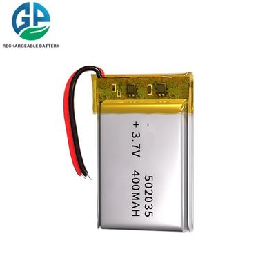 3.7v van het het Li-Polymeer van het de Machtspak van de lithiumbatterij de Batterij 400mah/502035 Lithiumpolymeer