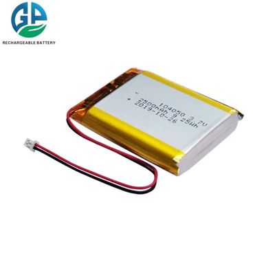 2500 mAh Li-polymeerbatterij met overlaadbeveiliging en 1C laadstroom