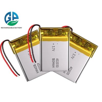 Oplaadbare 3,7 V Lipo batterij 180mah 402030 Kc Un38.3 Gecertificeerd