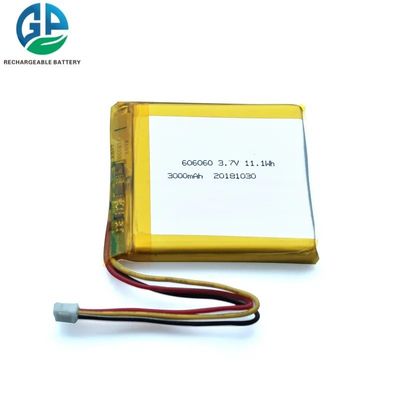 UL gecertificeerd 606060 oplaadbare Li-polymerbatterij 3.7V 3000mAh voor digitale producten